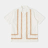 UNIVERSAL WORKS MINARI SHIRT 30174 POPLIN EMBROIDERED WHITE - Shoelosophy