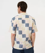 UNIVERSAL WORKS PATCHWORK CHECK ROAD SHIRT P34083 PASTEL CHECK - Shoelosophy