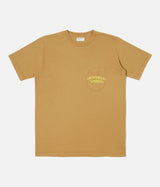 UNIVERSAL WORKS PRINT POCKET TEE BIO-JERSEY CUMIN - Shoelosophy