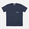 UNIVERSAL WORKS PRINT POCKET TEE ORGANIC JERSEY NAVY - Shoelosophy