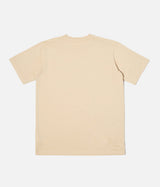 UNIVERSAL WORKS PRINT POCKET TEE ORGANIC JERSEY SAND - Shoelosophy