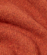 UNIVERSAL WORKS ROLL NECK SWEATER ECO WOOL RUST - Shoelosophy