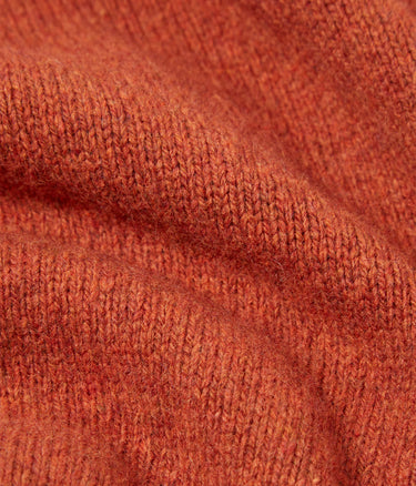 UNIVERSAL WORKS ROLL NECK SWEATER ECO WOOL RUST - Shoelosophy