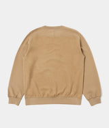 UNIVERSAL WORKS SWEATSHIRT BRUSH BACK 31184 SAND - Shoelosophy
