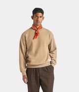 UNIVERSAL WORKS SWEATSHIRT BRUSH BACK 31184 SAND - Shoelosophy