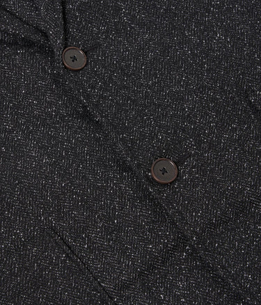 UNIVERSAL WORKS TWO BUTTON JACKET LEVISHAM WOOL MIX 31136 BLACK - Shoelosophy