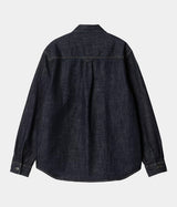 CARHARTT WIP LINCOLN SHIRT I034735 BLAU GESPÜLT - Shoelosophy
