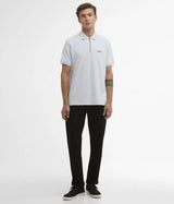 BARBOUR INTERNATIONAL LANGSTON JACQUARD POLO SHIRT MML1543BU41 SKY - Shoelosophy