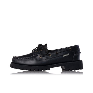 SEBAGO CAMPSIDES RANGER WAXY WOMAN 7002IR0 TOTAL BLACK DAMENMOKASSIN OUTDOOR - Shoelosophy