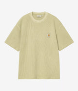 CARHARTT WIP NELSON WAFFLE T-SHIRT I036185 SANFTES GRÜNES STÜCKSTÜCKGEFÄRBT - Shoelosophy