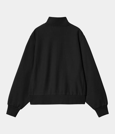 CARHARTT WIP WOMENS AMERICAN SCRIPT HIGH NECK SWEATSHIRT I033827 SCHWARZ - Shoelosophy