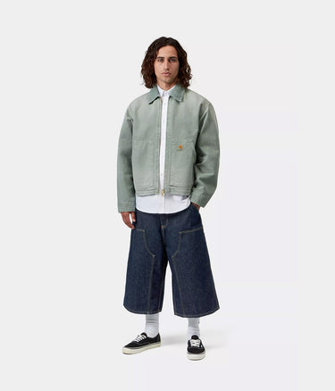 CARHARTT WIP OG DOUBLE KNEE LONG SHORT I037493 BLUE RINSED - Shoelosophy