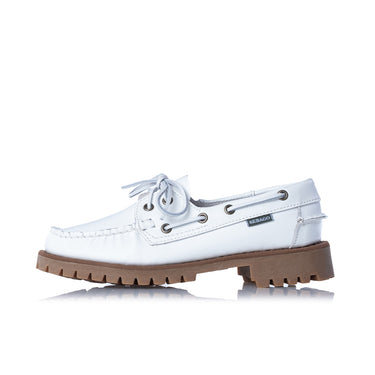 SEBAGO CAMPSIDES RANGER WOMAN 771276W WHITE GUM DAMENMOKASSIN - Shoelosophy