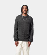 CARHARTT WIP CARTER SWEATER I035179 BLACK GARMENT DYED - Shoelosophy