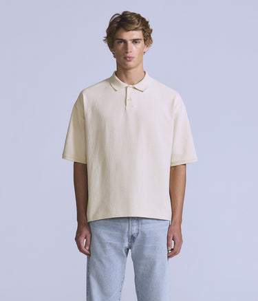 LEVI'S BLUE TAB CROPPED POLO 004TK-0000 ECRU - Shoelosophy