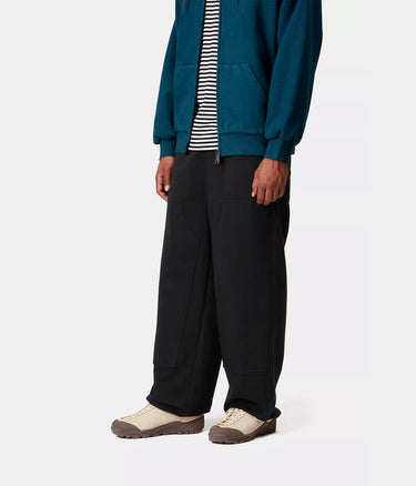 CARHARTT WIP DOUBLE KNEE SWEATPANT I035546 BLACK - Shoelosophy