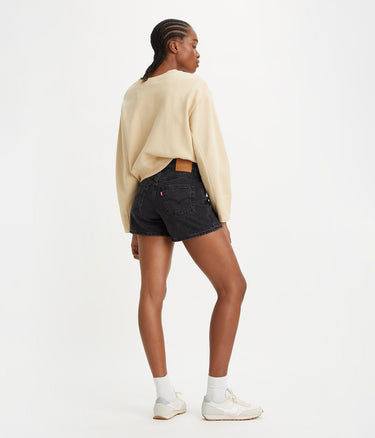 LEVI'S WOMENS 80S MOM SHORTS A4695-0000 BLACK STONE WASHED - Shoelosophy