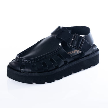 CLARKS ORIGINALS WOMENS MEARE BUCKLE BLACK LEATHER - Shoelosophy