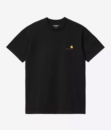 CARHARTT WIP AMERICAN SCRIPT T-SHIRT I029956 BLACK - Shoelosophy