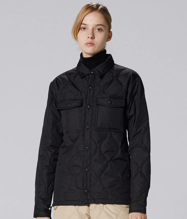 TAION UNISEX MILITARY SHIRT JACKET BLACK - Shoelosophy