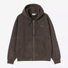 CARHARTT WIP HOODED PAINTER JACKET I036913 TOBACCO DESTROY WASH SPLATTER - Shoelosophy