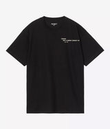 CARHARTT WIP PUNCHED T-SHIRT I036006 BLACK - Shoelosophy