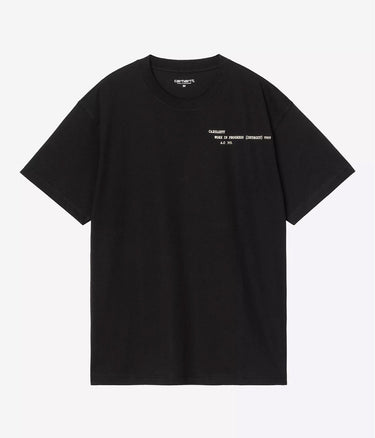 CARHARTT WIP PUNCHED T-SHIRT I036006 BLACK - Shoelosophy