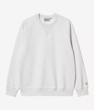 CARHARTT WIP CHASE SWEATSHIRT I033660 ASH HEATHER - Shoelosophy