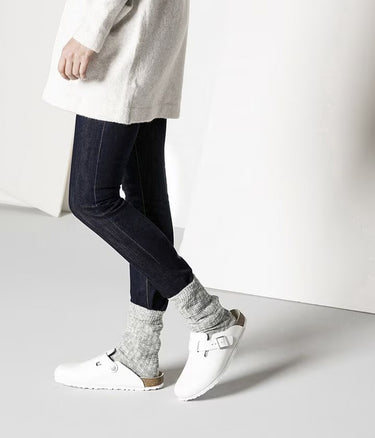 BIRKENSTOCK COTTON TWIST SOCKS 1008032 OFF WHITE DONNA - Shoelosophy