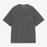 CARHARTT WIP NELSON WAFFLE T-SHIRT I036185 SCHWARZ STÜCKGEFÄRBT - Shoelosophy