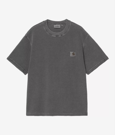 CARHARTT WIP NELSON WAFFLE T-SHIRT I036185 SCHWARZ STÜCKGEFÄRBT - Shoelosophy