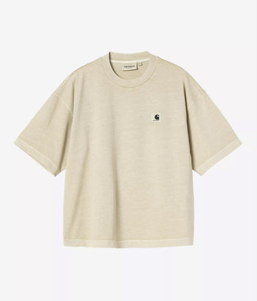 CARHARTT WIP 여성 NELSON 티셔츠 I033051 스톤 가먼트 다이 염색 - 신발염증