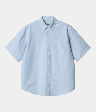 CARHARTT WIP BRAXTON SHIRT I031454 BLEACH SHORT SLEEVES - Shoelosophy