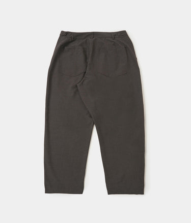 UNIVERSAL WORKS DUTCH PANT P34028 TROPICAL SUITING BROWN MARL - Shoelosophy