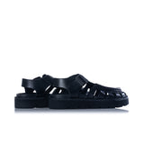 CLARKS ORIGINALS WOMENS MEARE BUCKLE BLACK LEATHER - Shoelosophy