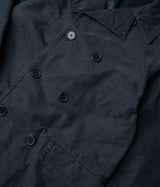 CHESAPEAKE'S JUNGLE CLOTH NAVAL OFFICER TRENCH COAT NAVY BLUE - Shoelosophy