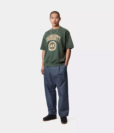 CARHARTT WIP LIBRARY SWEATSHIRT I034727 CONIFER GARMENT DYED - Shoelosophy