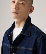 LEVI'S TYPE I TRUCKER JACKET NEW SELVEDGE A3174-0030 RINSED - Shoelosophy