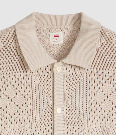 LEVI'S 스웨터 캠프 셔츠 0013G-0006 퍼미스 스톤 크로셰 포인텔 - Shoelosophy