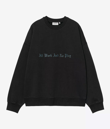 CARHARTT WIP NO PLAY SWEATSHIRT I035609 SCHWARZ - Shoelosophy