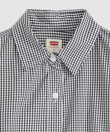 LEVI'S DAMEN CROPPED HARLIE HEMD 003P2-0000 MICRO GINGHAM DAMENHEMD - Shoelosophy