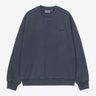 CARHARTT WIP BENTON SWEATSHIRT I035436 CARBON GARMENT DYED - Shoelosophy