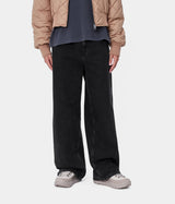 CARHARTT WIP WOMENS JANE PANT I030497 BLACK HEAVY STONE WASHED - Shoelosophy