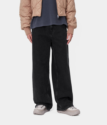 CARHARTT WIP WOMENS JANE PANT I030497 SCHWARZ HEAVY STONE WASHED - Shoelosophy