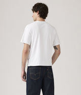 LEVI'S CROPPED T-SHIRT GARMENT DYED 0049F-0004 BRIGHT WHITE - Shoelosophy