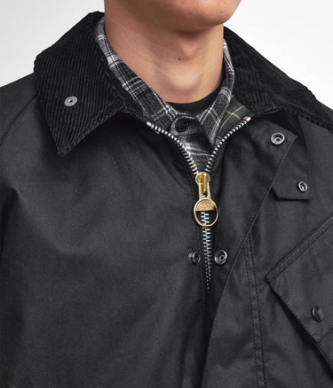BARBOUR INTERNATIONAL A7 PACEMASTER WAX JACKET MWX2379 BK71 BLACK - Shoelosophy