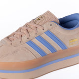ADIDAS WOMENS GAZELLE STACK JS3927 HALO BLUE BEIGE - Shoelosophy