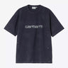 CARHARTT WIP PAINTER T-SHIRT I036853 DARK NAVY DESTROY WASH SPLATTER - Shoelosophy