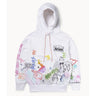 ARIES ARISE DOODLE HOODIE STAR20012 WEISS HERGESTELLT IN ITALIEN - Shoelosophy