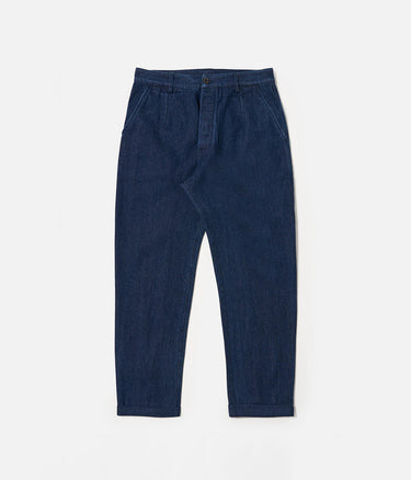UNIVERSAL WORKS SUPER CHINO WORK DENIM 33151 INDIGO - Shoelosophy
